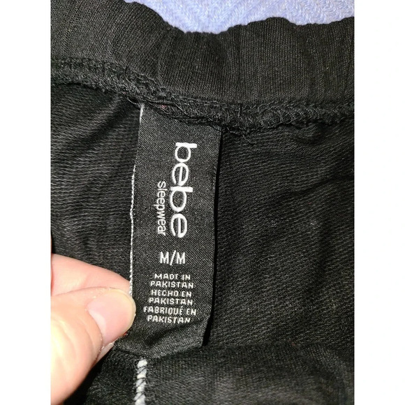 Bebe Sleepwear Shorts Women's Size Medium Drawstring Waist Regular Fit (R) - Picture 3 of 5